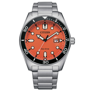 Citizen Watch Marine 1760 Eco Drive Orange Dial 43mm AW1760-81X |  Wondersmall.com