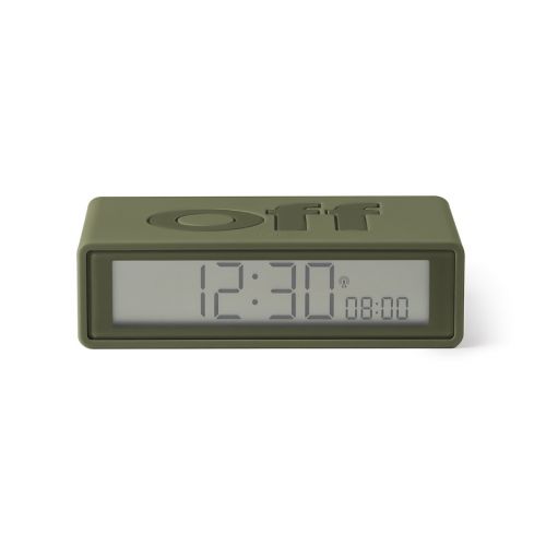 Lexon Flip + - Reversible LCD alarm clock radio-controlled clock