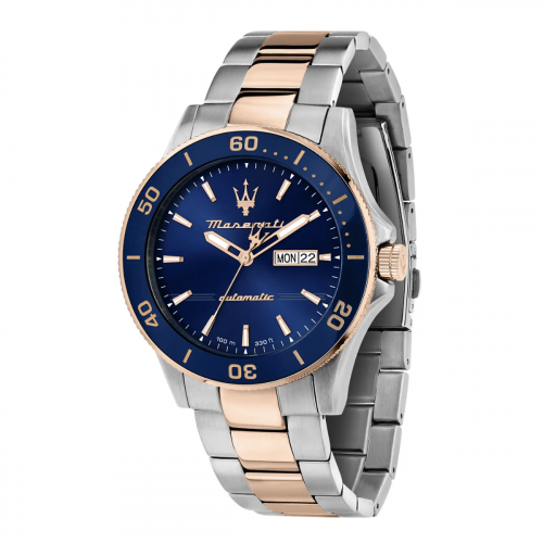 Maserati Potenza Automatic Watch, Blue, 40 mm, Sapphire Crystal, R8821 -  Iguana Sell UK