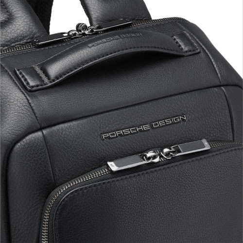 Porsche Design Roadster Leather Shoulder Bag Xs - Black